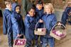 Children collect eggs during a stay at one of the Farms for City Children farms