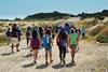 A group of students explore parts of Israel on a school trip