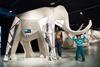 Life-sized 3D model of a mammoth, featured in GIANTS.
