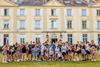 Students outside Travelbound's Château du Molay in Normandy