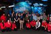 Tim Peake meets staff at the National Space Centre