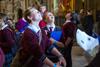 Pupils exploring Westminster Abbey on an educational visit