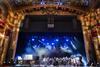 Young people on the stage at the London Palladium to launch the Theatre for Every Child campaign