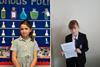 Wicked Writing Competition winners Lucia (left) and Megan (right).