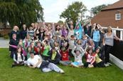 A class on a residential at York Racecourse Centre.