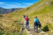 Hiking at Pen-y-Pass
