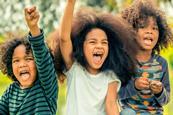 Children learning outdoors