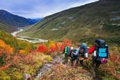 Hiking on a residential