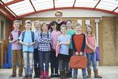 Teacher and pupils