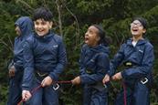 Students wearing Regatta Great Outdoors kit as part of partnership with PGL.