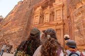 Pupils visiting Petra in Jordan