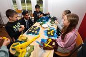 Rishi Sunak meets pupils at YHA Grinton Lodge