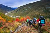 Hiking on a residential