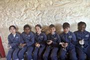 St Woolos Primary School pupils with chicks at the farm