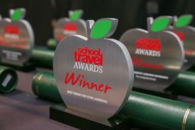 School Travel Awards trophy (generic, no year)