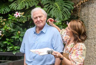 Sculptor creates a Sir David Attenborough wax figure at Madame Tussauds London