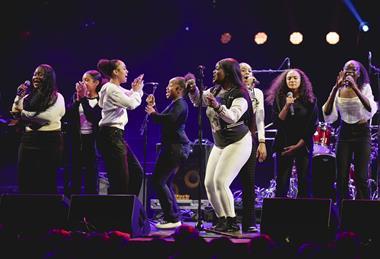 Pupils performing at Future Makers at the Royal Albert Hall