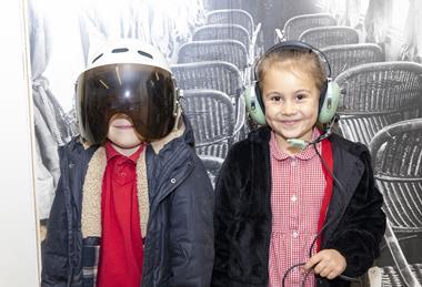 Caldecote Church of England Academy pupils at Shuttleworth