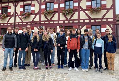 Pupils from Bedford Modern School in Bamburg, Germany