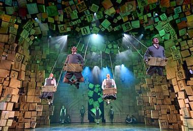 The cast of Matilda the Musical in London's West End