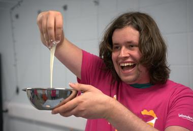 Jackson Hemming and sustainable slime at Winchester Science Centre