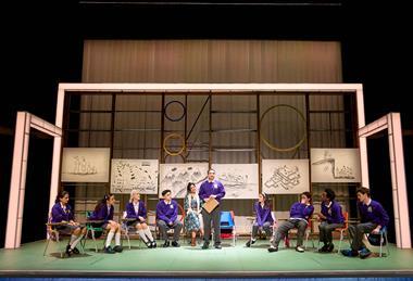 The cast of The Boy at the Back of the Class