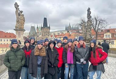 St Dunstan's College students in Prague