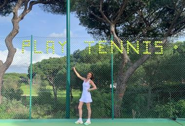 Annabel Croft in the Algarve