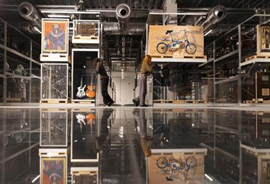 View of Weston Collections Hall, which features over 100 mini curated displays.