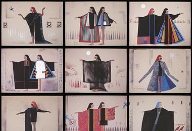 Set of nine photographic prints on aluminium, by Chant Avedissian, 1990