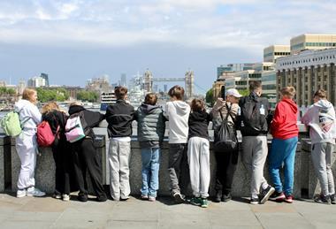 School pupils in London