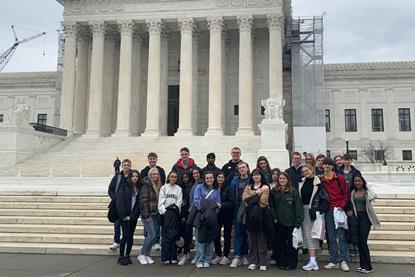 Hymers College group in Washington D.C.