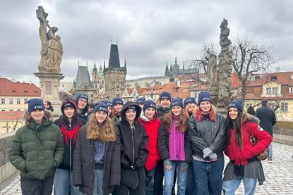 St Dunstan's College students in Prague