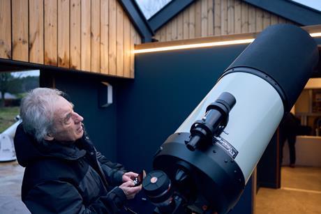John McCue at the Dark Skies Station