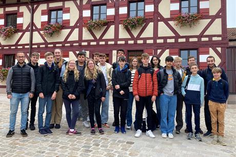 Pupils from Bedford Modern School in Bamburg, Germany