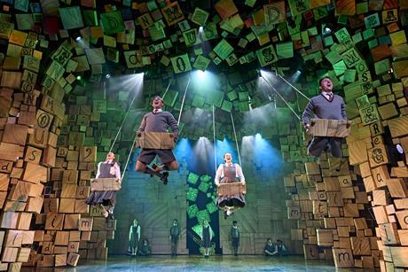 The cast of Matilda the Musical in London's West End