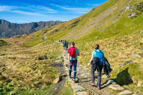 Hiking at Pen-y-Pass