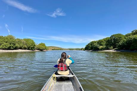 Canoeing on Killington Lake