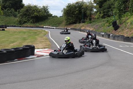 Kingswood House School go-karting using 'My Best School Trip' Award prize money
