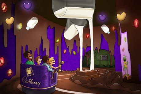 An impression of how the Cadbury Chocolate Quest ride will look when complete