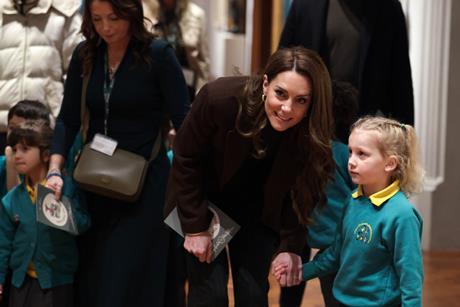All Souls Primary School visit the National Portrait Gallery in London alongside the Princess of Wales