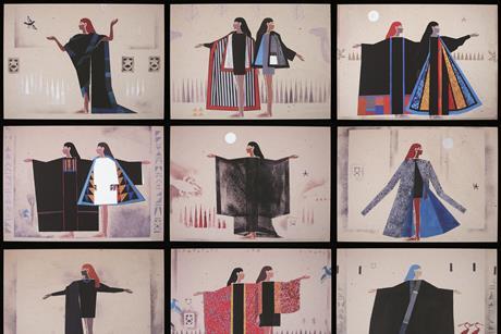 Set of nine photographic prints on aluminium, by Chant Avedissian, 1990