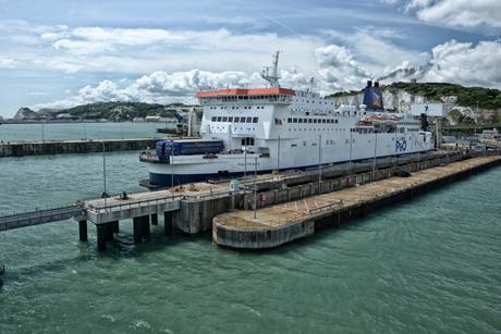A P&O Ferry at the Port of Dover