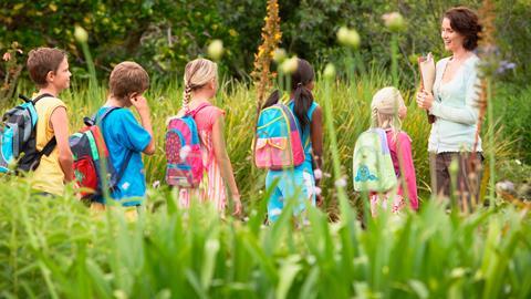 Children on a field trip