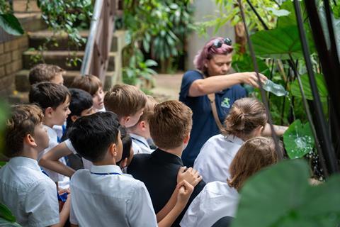 Royal Liberty School students visited the Living Rainforest in Berkshire