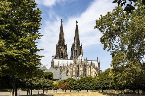 The exterior of Cologne Cathedral.