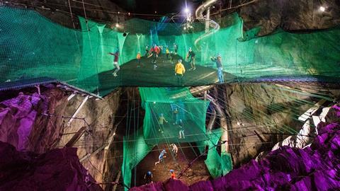 Bounce Below at Zip World Llechwedd