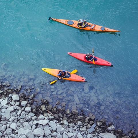 Kids kayaking