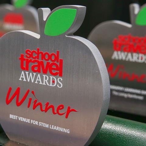 School Travel Awards trophy (generic, no year)