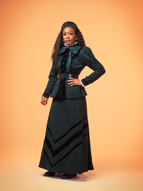Beverley Knight dressed as Sylvia Pankhurst